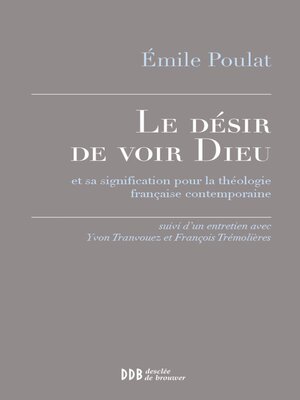 cover image of Le désir de voir Dieu